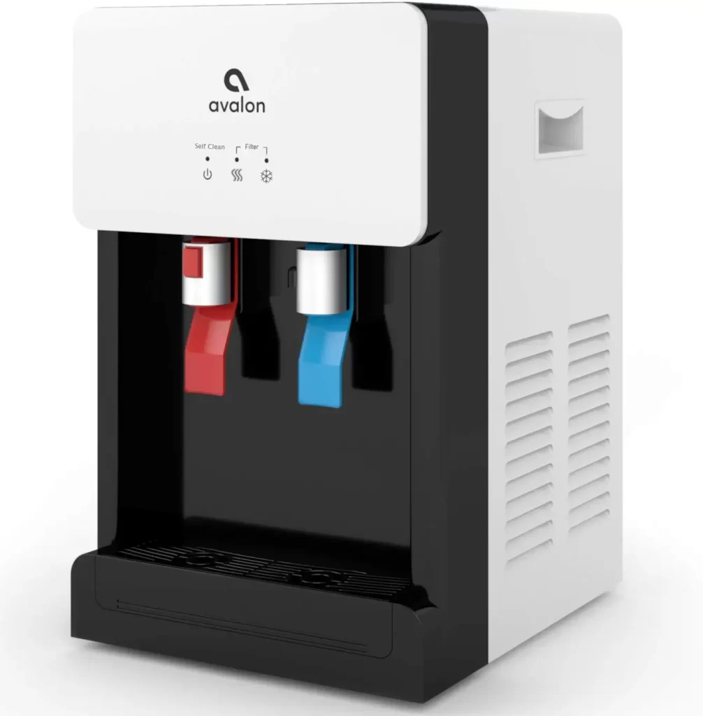 Avalon A8CTBOTTLELESSWHT Countertop Self Cleaning Touchless Bottleless Cooler Dispenser