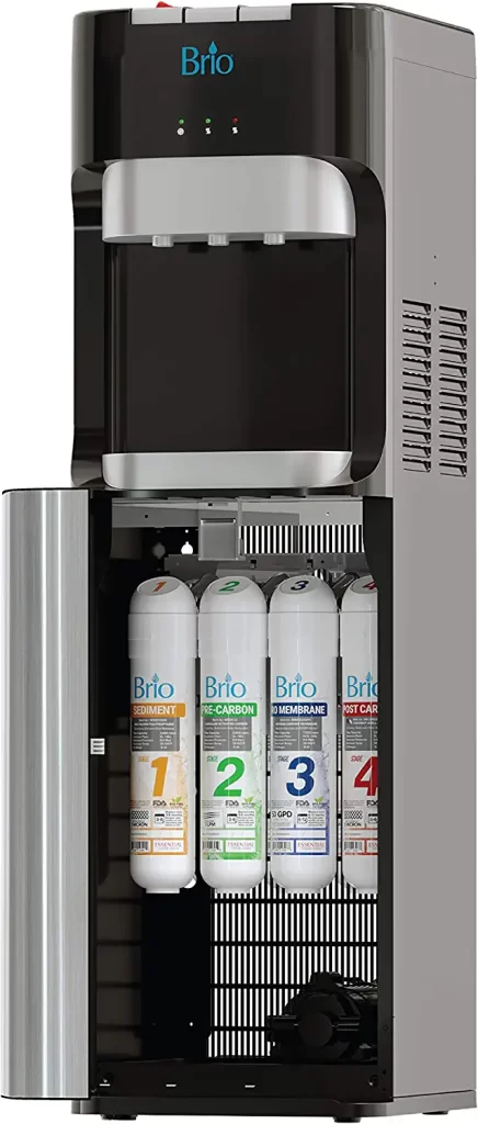 Brio Commercial Grade Bottleless Ultra Safe Reverse Osmosis Drinking Water Filter Water Cooler Dispenser