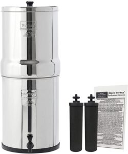 Royal Berkey Gravity-Fed Water Filter with 2 Black Berkey Purification Elements