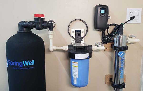 Springwell cf whole house filtration system and sediment filter 