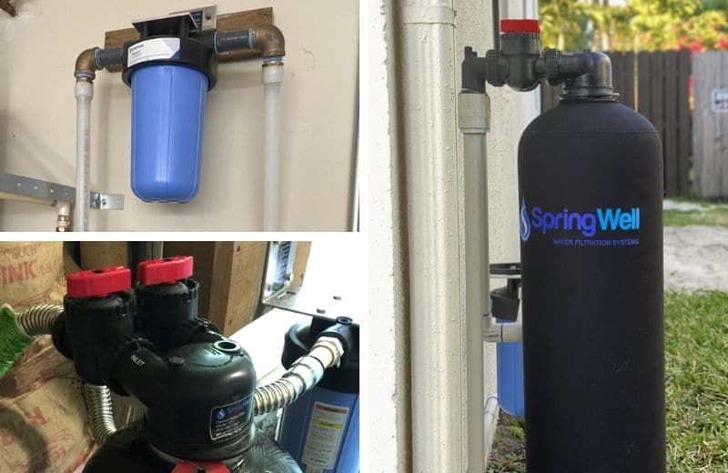 Under-sink water filters are essentially small, point-of-use versions of whole house filter systems, with a sediment filter, a carbon or combined carbon cartridge, and a post or polishing filter.