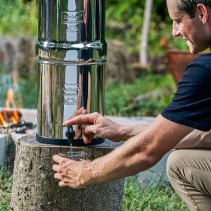 Travel Berkey Gravity-Fed Water Filter with 2 Black Berkey Purification Elements