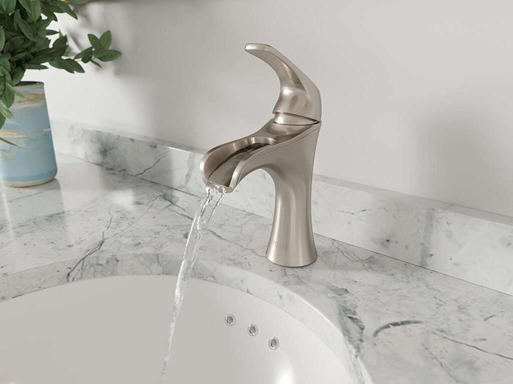 Centerset Waterfall Bathroom Faucet