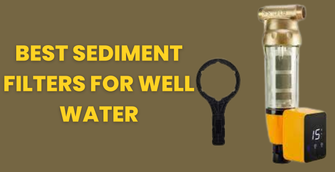 Best Sediment Filters for Well Water