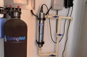 Springwell Blackcomb UV Next to Water Softener