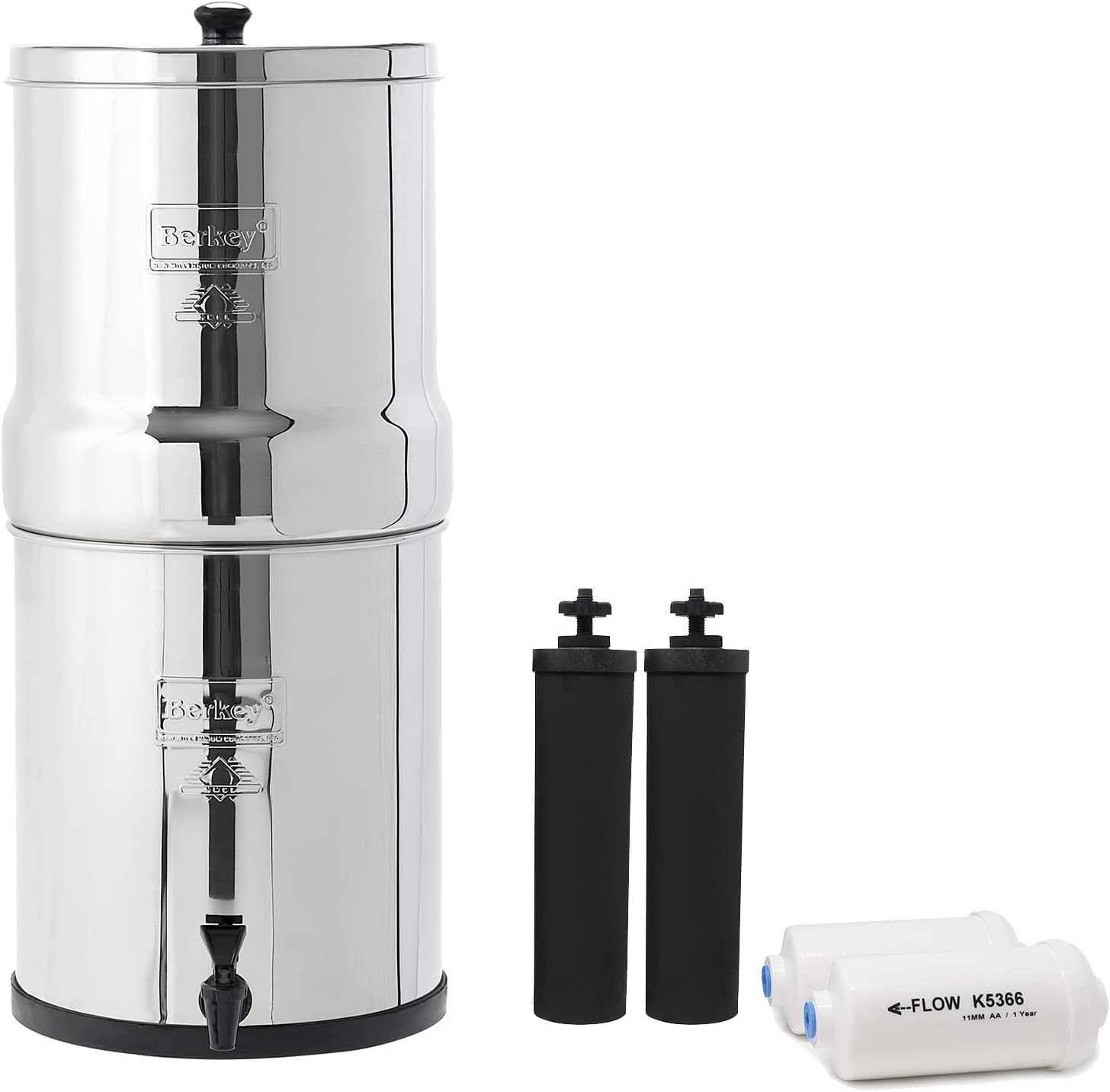 Big Berkey BK4X2 Countertop Water Filter System