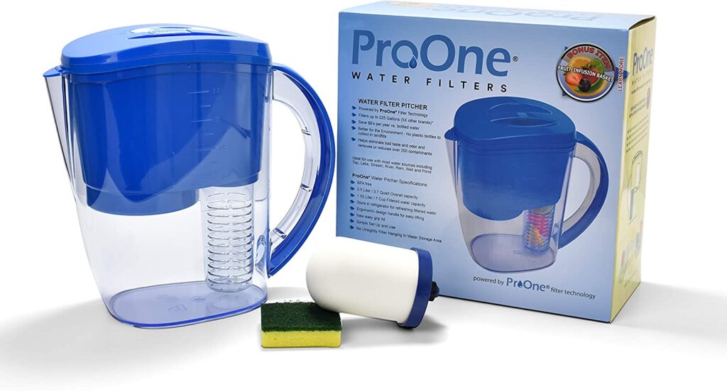 Propur ProOne Water Filter Pitcher with Fruit Infuser