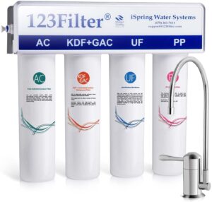 iSpring CU-A4 Ultra-Filtration Under Sink Water Filter System