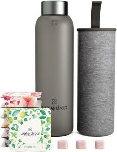 waterdrop–20 oz Starter Set - Borosilicate Glass Bottle